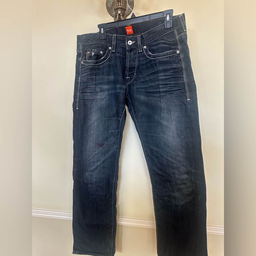 Hugo Boss Regular Fit Straight Leg Jeans  Size 34